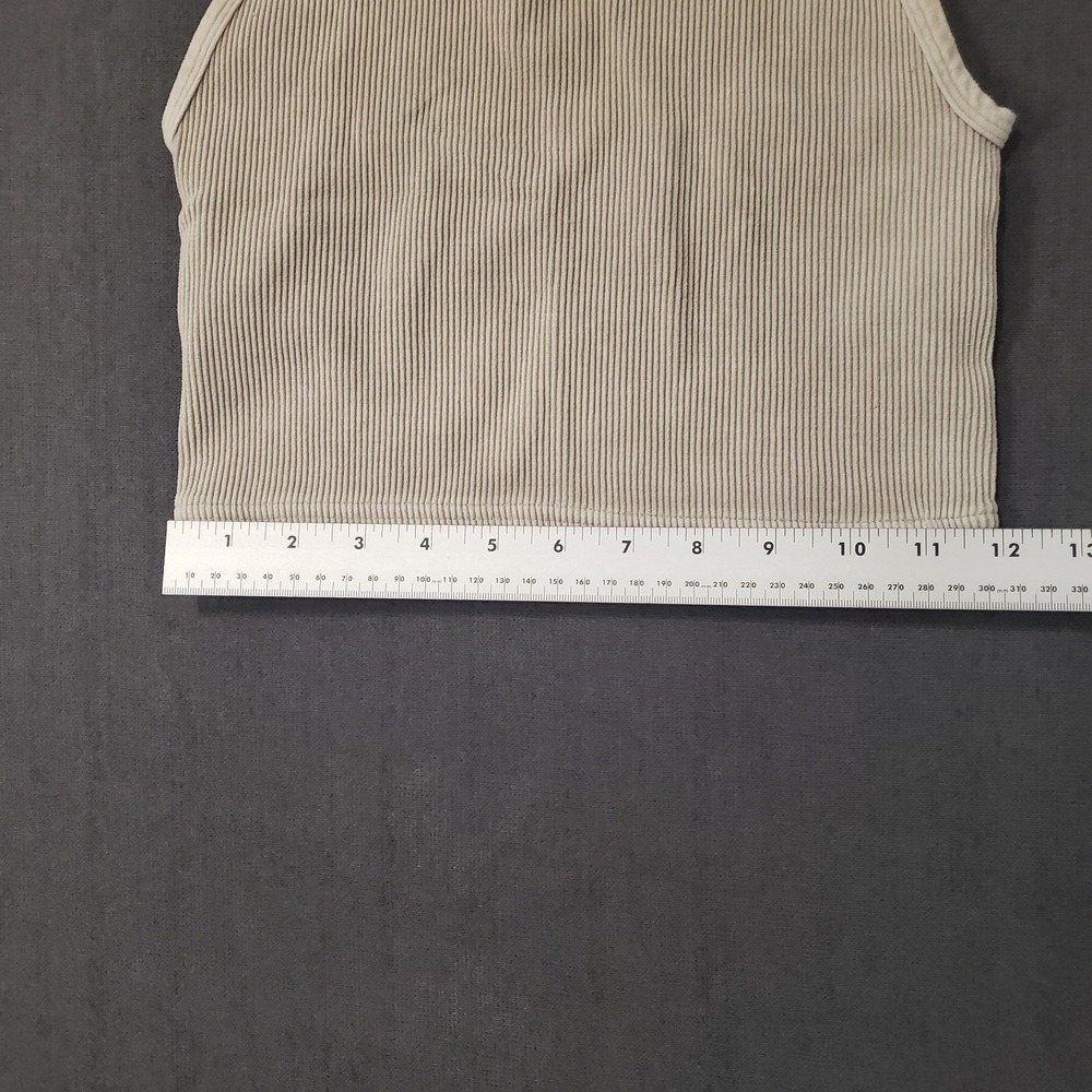 Free People Movement Ribbed Tank Womens Size Medium Taupe - Picture 5 of 9